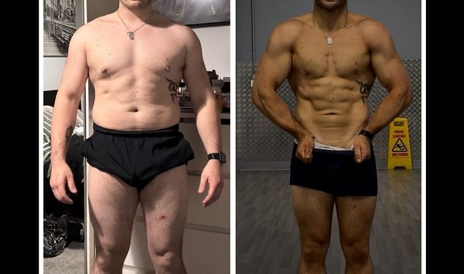 Before and after — client 1