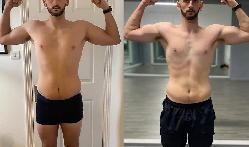 Before and after — client 5